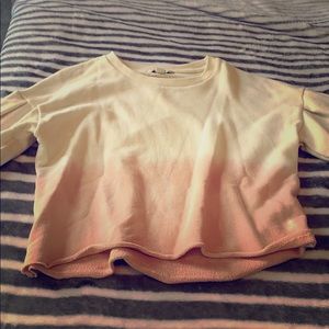 cropped multicolor sweater by american eagle